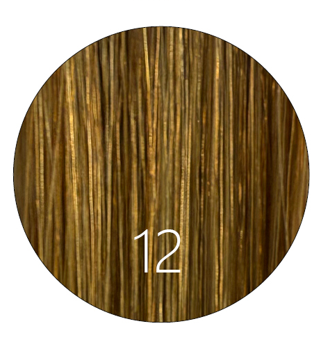 Cinta adhesiva sin costuras – Cabello virgen ruso con cutícula – Color 12