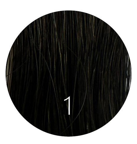 Trama atada a mano – Cabello virgen ruso con cutícula – Color 1